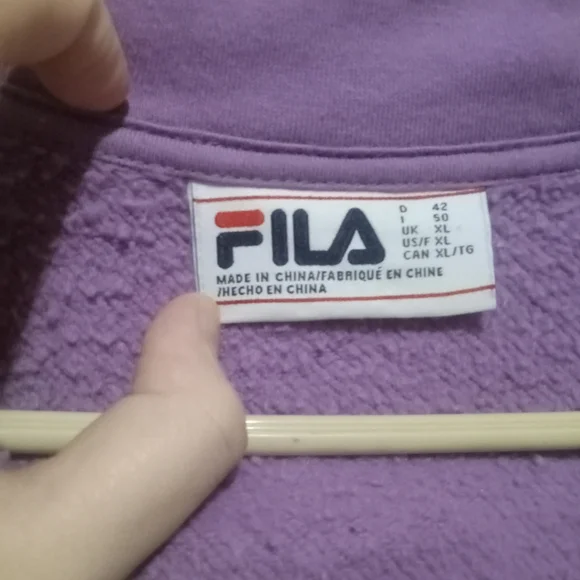 Fila 90s Multicolor Stripped Pullover Zipper Collar Sweater - Picture 4 of 5